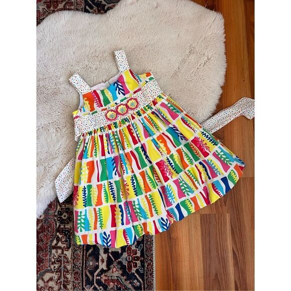 Pippa & Julie Spring Easter Dress Crochet size 4 - Picture 1 of 7